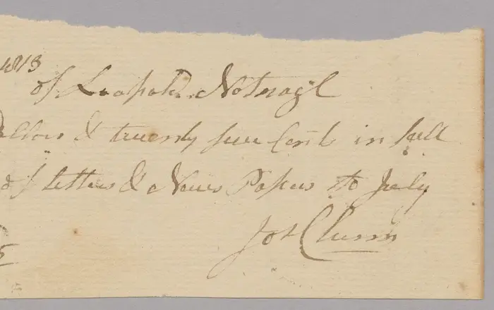 Receipt for postage paid